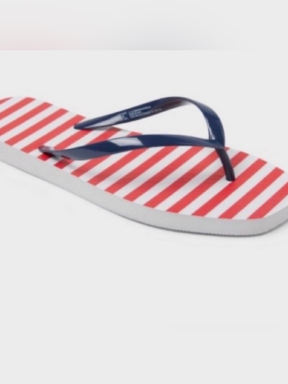 Women's Americana Palmer Square Toe Thong Flip Flops - Shade & Shore 
Size 10